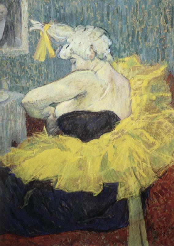 Henri  Toulouse-Lautrec The Clowness Cha-u-Kao oil painting image